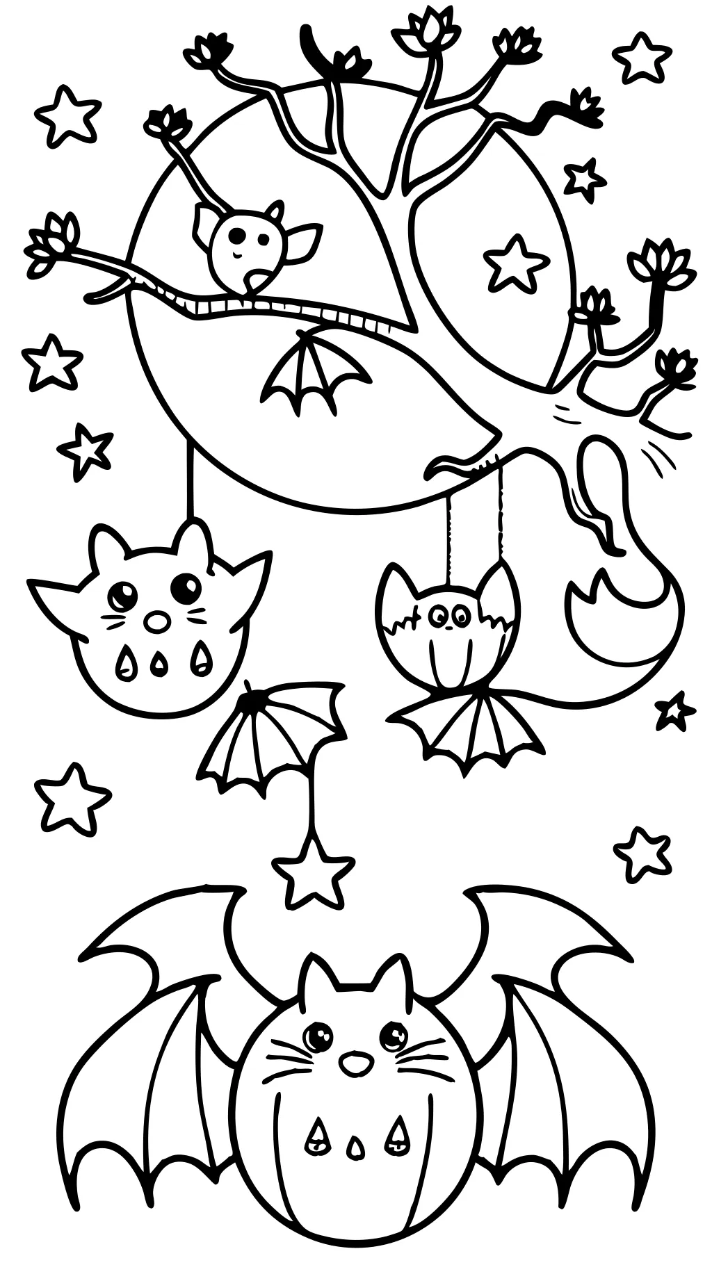 coloring pages of a bat